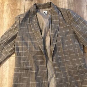 PLAID FALL BLAZER